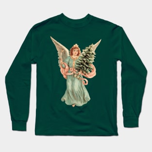 Victorian Christmas Angel Long Sleeve T-Shirt